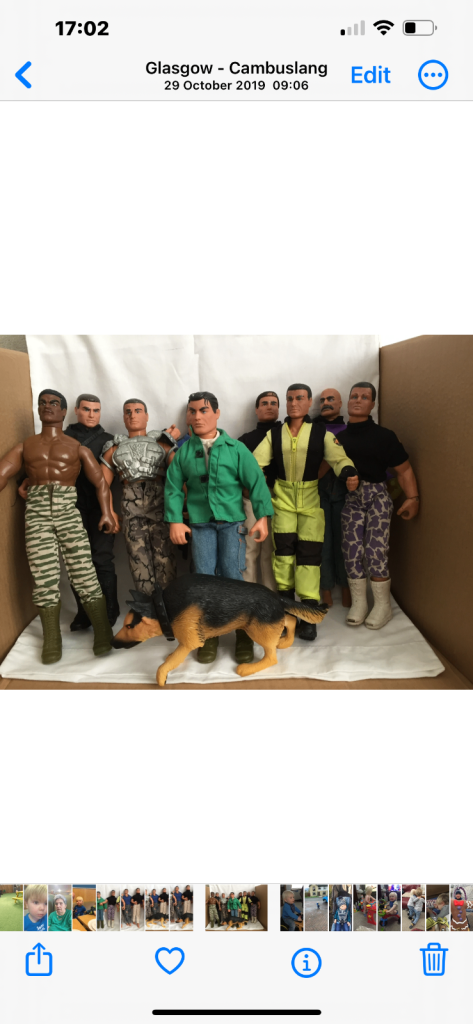 Retro Action man figures and accessories 