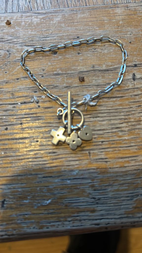 Silver 925 Charm Necklace/Bracelet – Good Condition