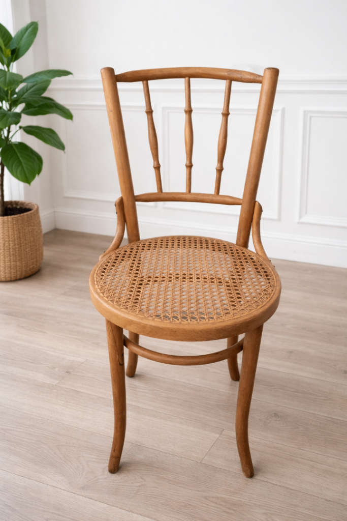 Antique Thonet No.98 Bentwood wicker Bistro Chair