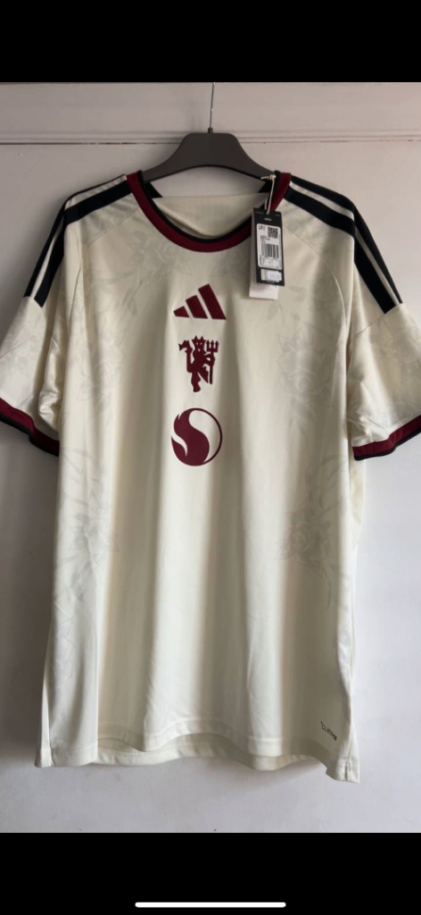 Adidas Manchester United 3rd Jersey – Cream, Brand New with Tags