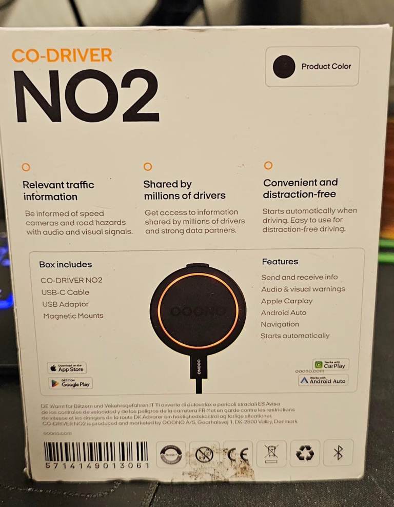 Title: OOONO CO-Driver NO2 – Traffic Safety Device