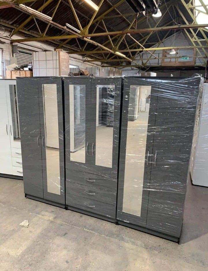 Brand New Fully Assembled Folding Wardrobes 2-10 Doors Available