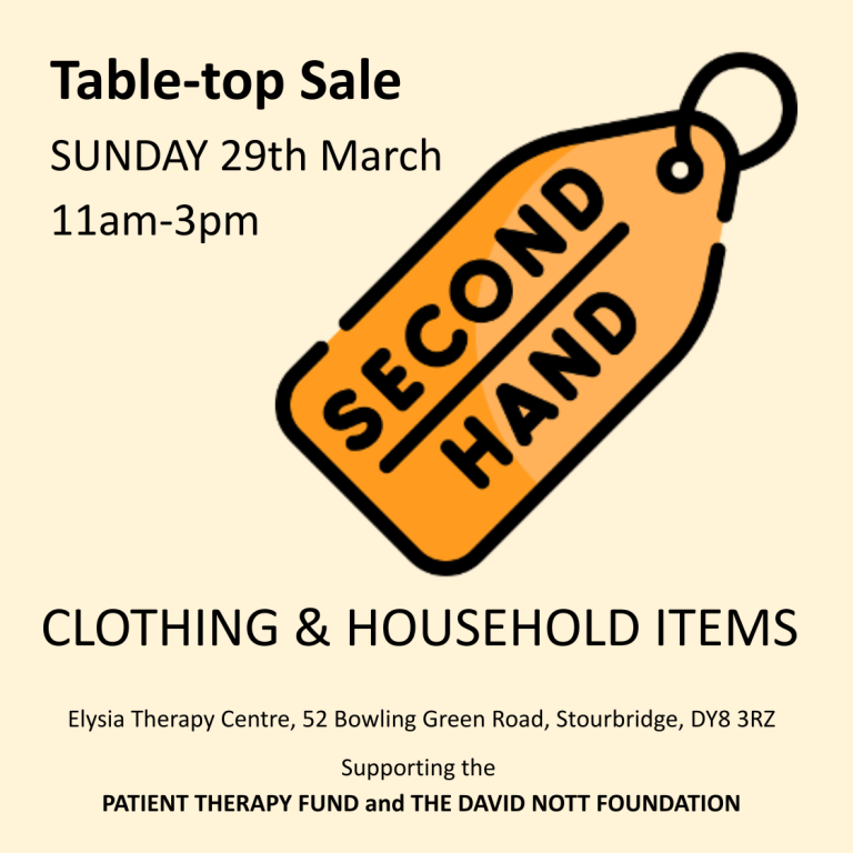 Table-top Sale this Sunday Bowling Green Road, Stourbridge