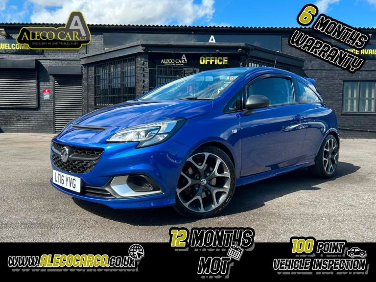 VAUXHALL CORSA 1.6 i Turbo VXR Blue Manual Petrol 2016