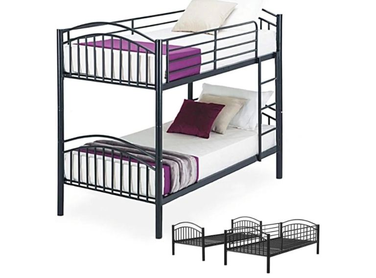 3FT Metal Bunk Bed (Black)