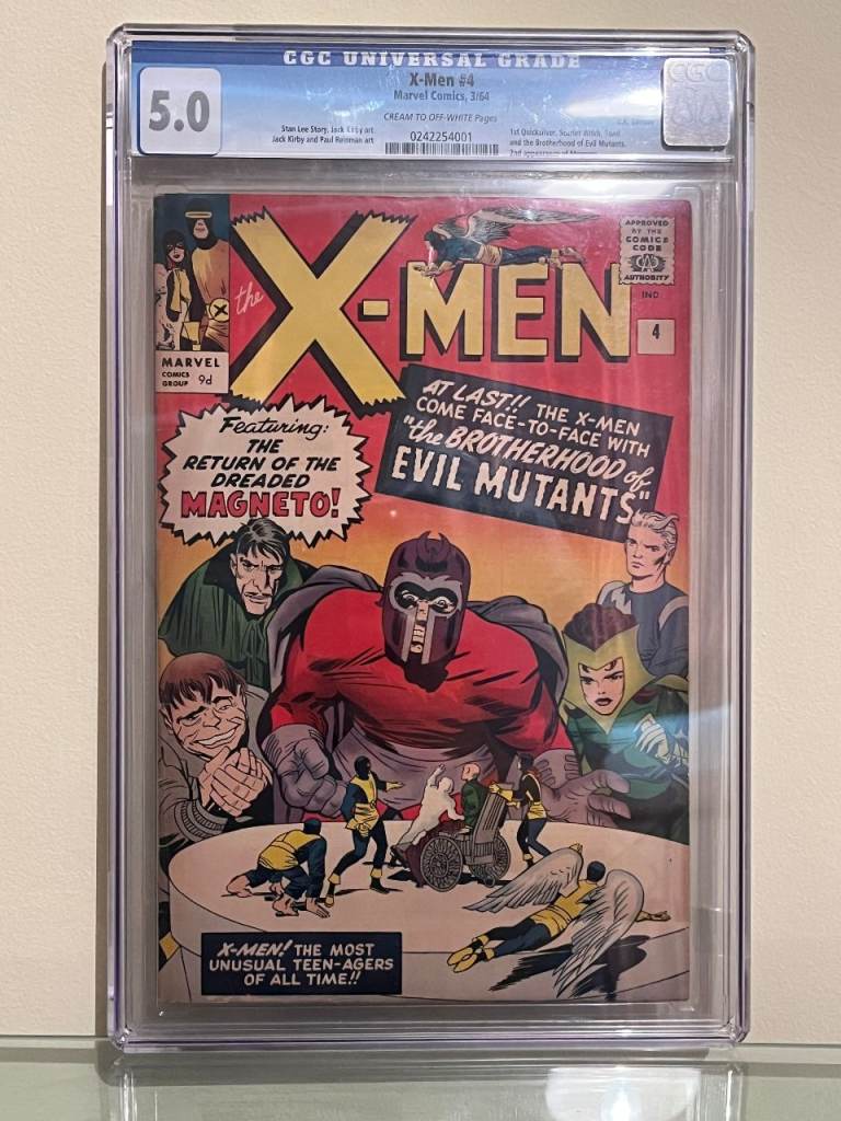 X-men 4 – Marvel Comics Silver Age key Uncanny 1st Scarlet Witch - CGC 5.0
