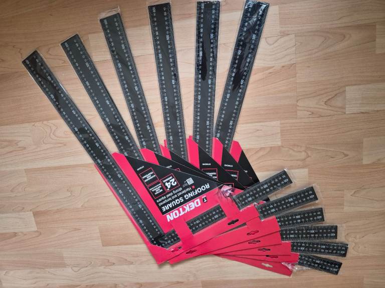 Job lot Large Builders Roofers Joiner Bricklayer Building Square, Heavy Duty Joblot (New)