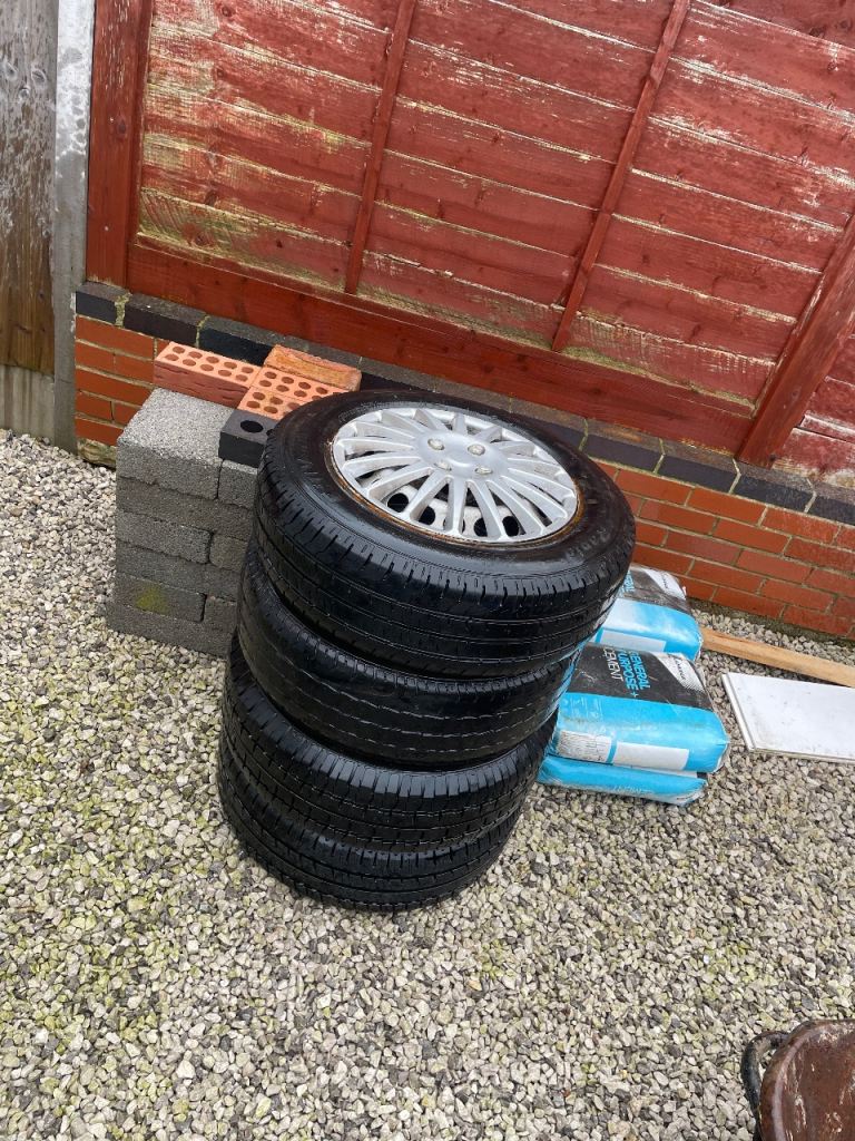 Van wheels pretty much new tyres £90 size in photo 