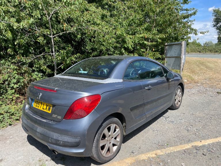 PEUGEOT 207 CC 1.6 SPORT CONVERTIBLE 57 REG GENUINE 49918 MOT NOVEMBER 29TH ROOF INOPERATIVE