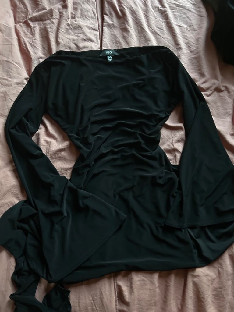 EGO Black Mini Dress – Size S