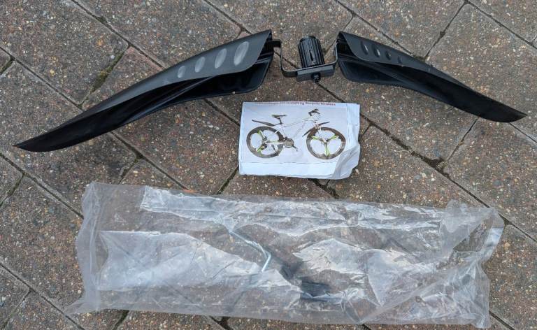 New Mountain Bike Front Mudguard/Fenders – Black Plastic