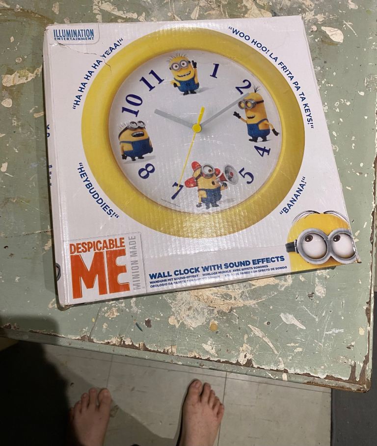 image for Despicable Me Minions WALL CLOCK WITH SOUND EFFECTS