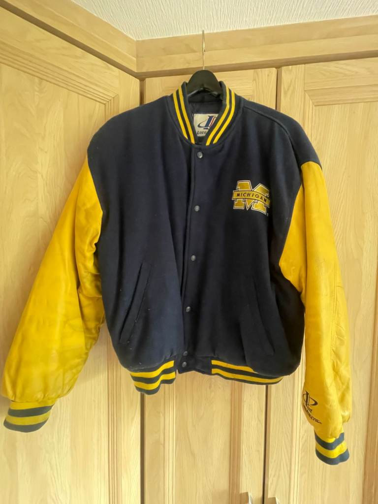 image for AMERICAN FOOTBALL VARSITY JACKET leather