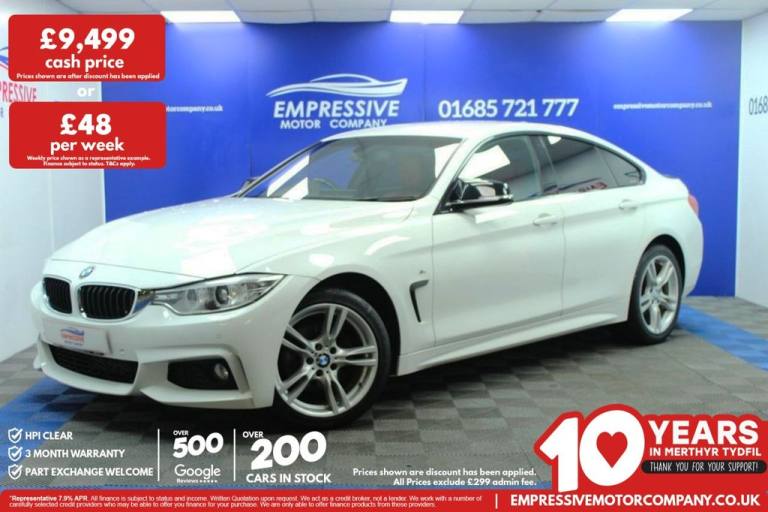 2016 66 BMW 4 SERIES GRAN COUPE 2.0 420D M SPORT HATCHBACK 5DR DIESEL MANUAL XDR
