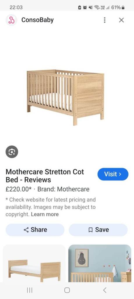 image for Cot and bed convertion
