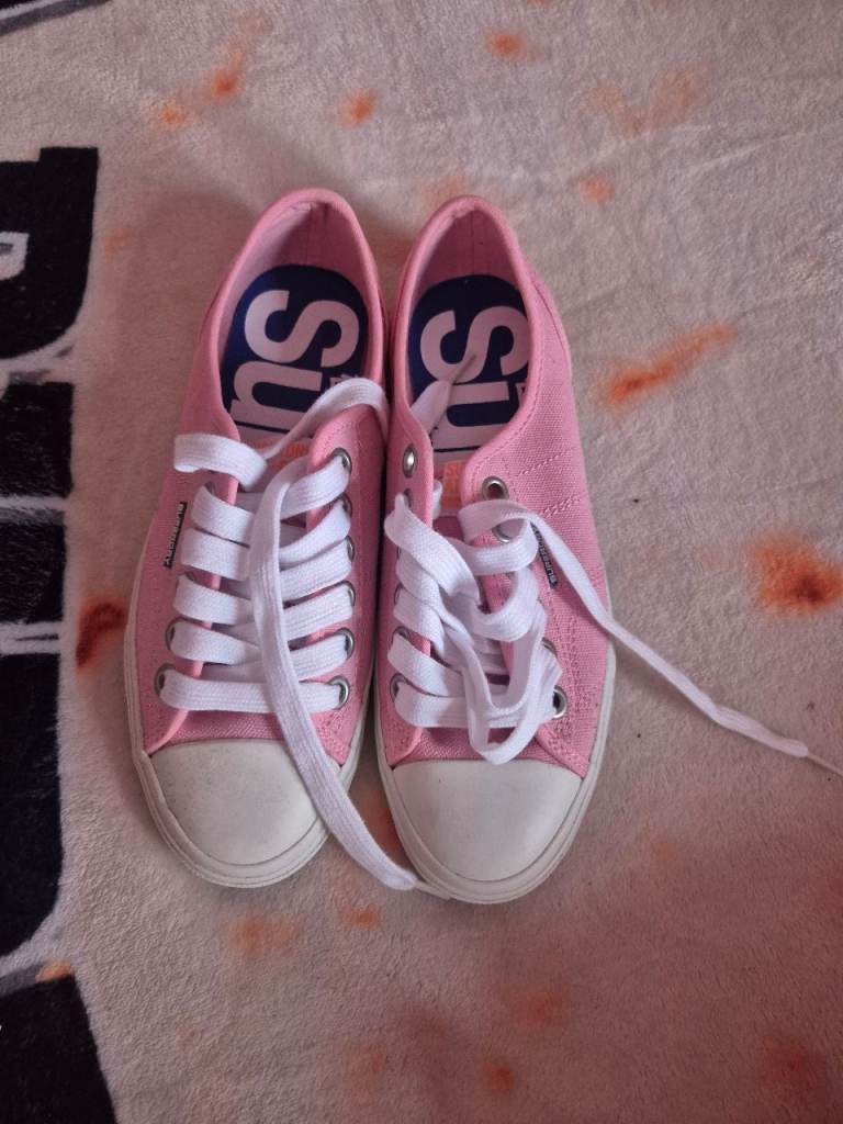 Superdry pink low pro sneakers