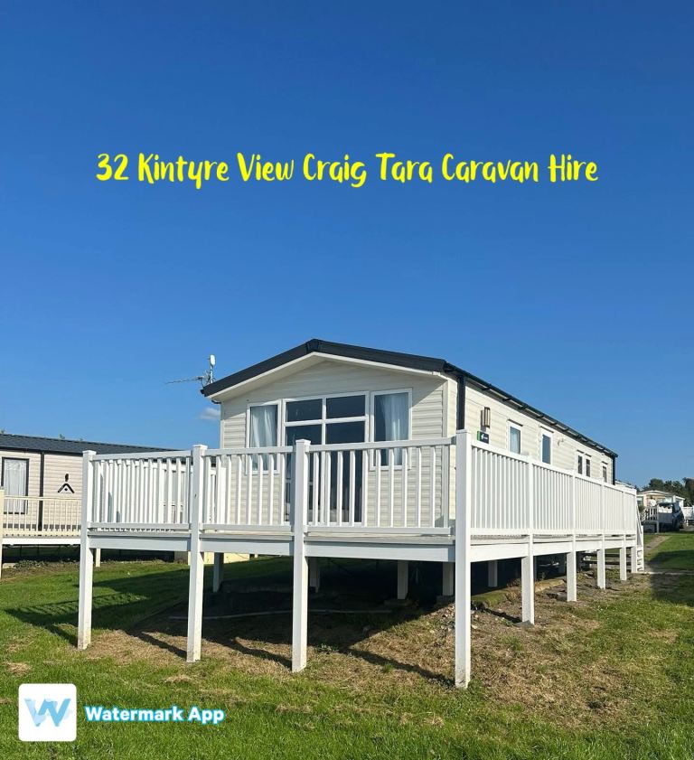 Caravans and lodges for hire Craig Tara holiday park.