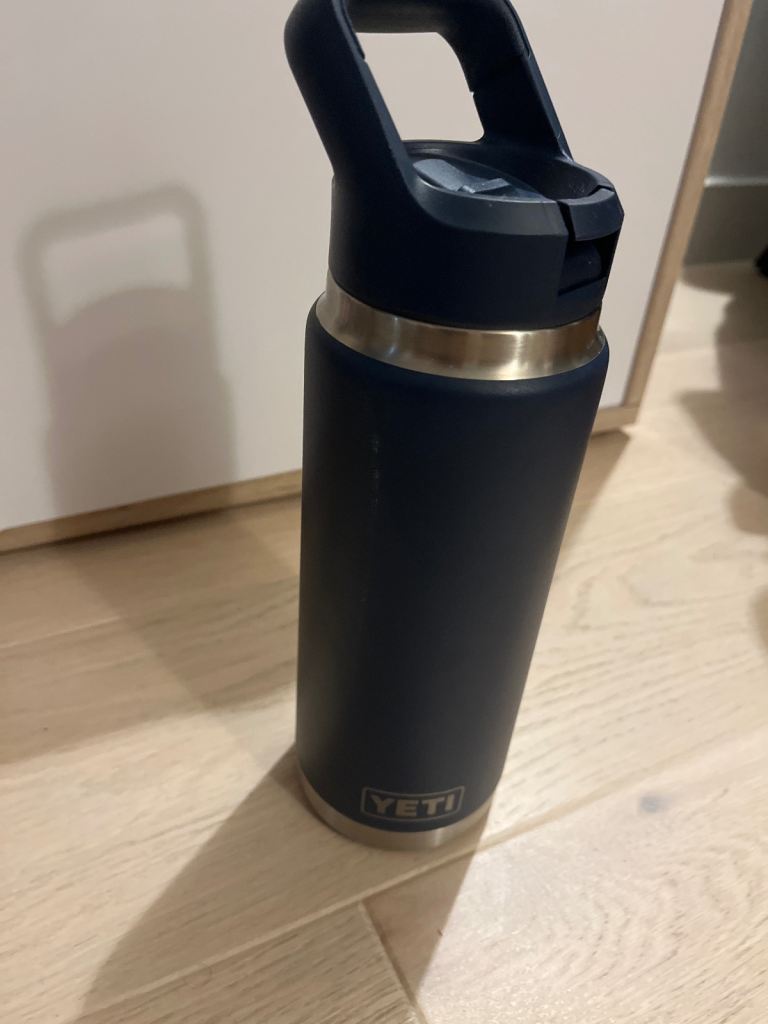 Yeti Water Bottle - Navy Blue, Good Condition