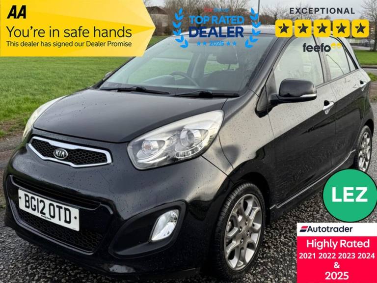 2012 Kia Picanto 1.25 3 5dr HATCHBACK PETROL Manual