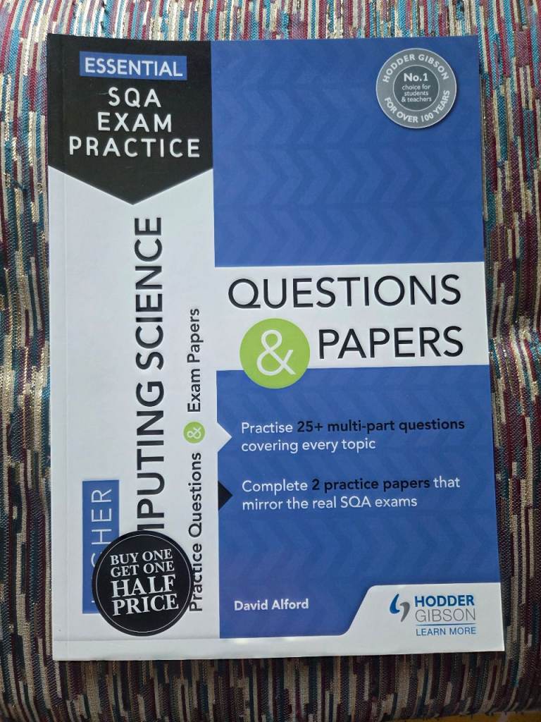 Hodder Gibson Essential SQA Exam Practice Higher Computing Science Book