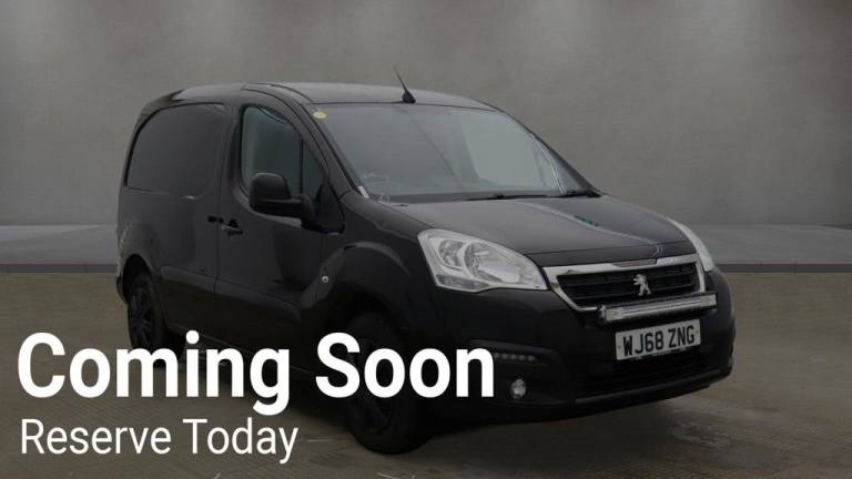 2018 68 PEUGEOT PARTNER 1.6 BLUEHDI 854 PROFESSIONAL NO VAT VAN 100 BHP DIESEL