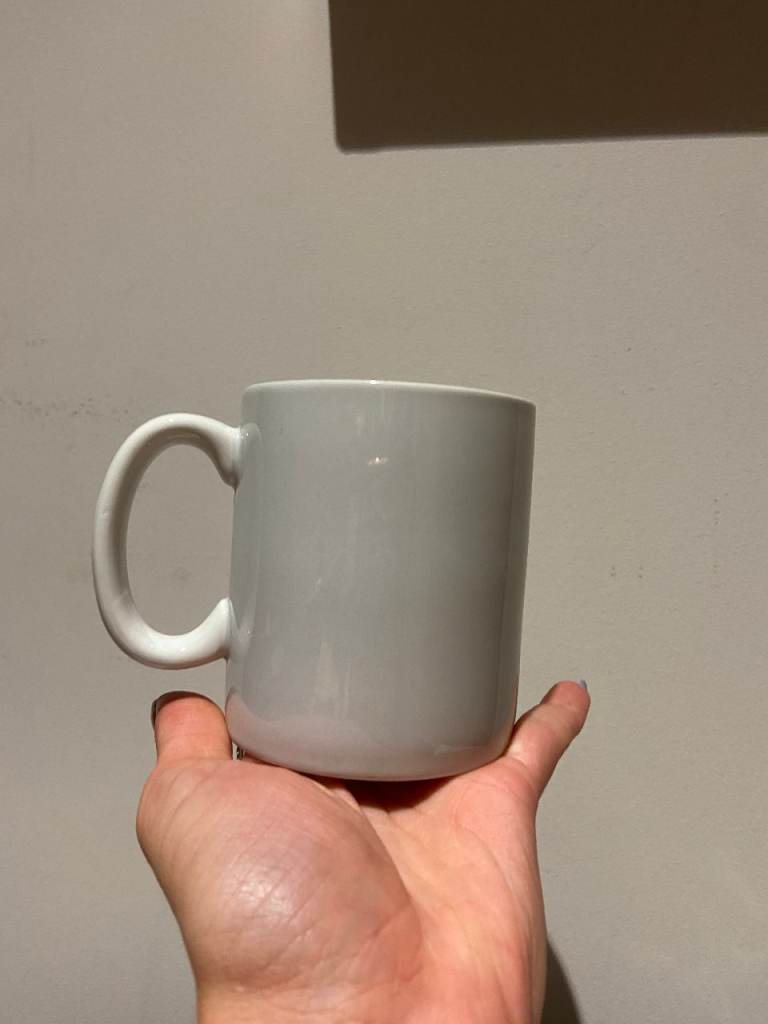 Approximately 200 Plain White Ceramic Mugs – FREE