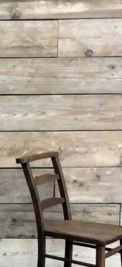Vintage Wooden Char – Dark Brown, Good Condition