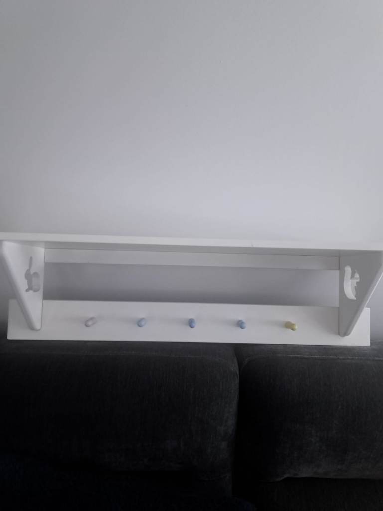 White shelf