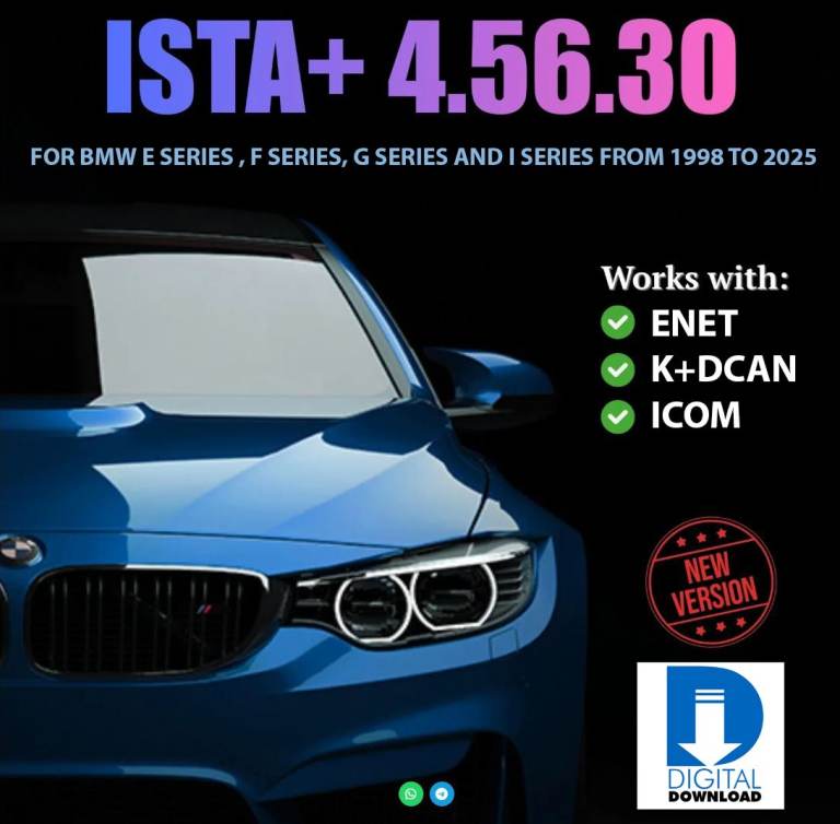 LATEST VERSION OF BMW ISTA+ 4.56.30 + PSDZDATA FOR DIAGNOSTICS, CODING AND PROGRAMMING