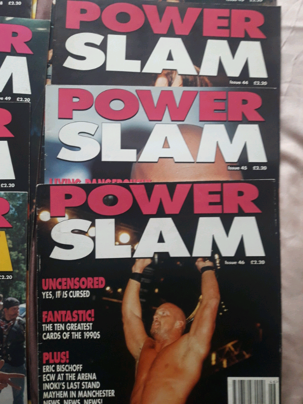 Power slam wrestling magazines (48) collector's items  issues  