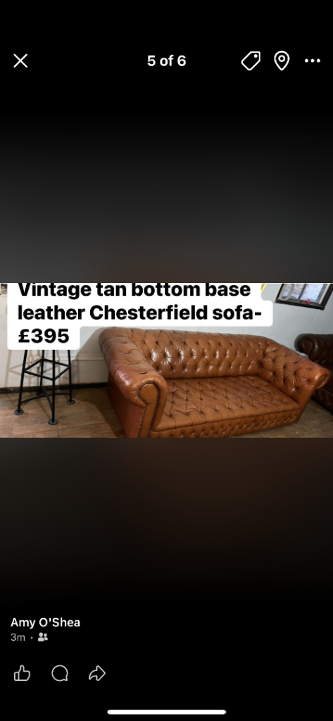 Preloved chesterfield sofas 
