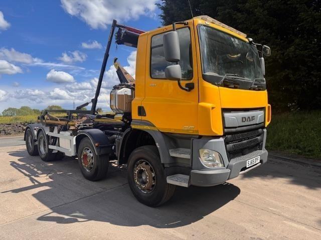 2019 69 DAF CF 370 E6 8X4 Multi-Lift XR26T hook loader sheet weigher