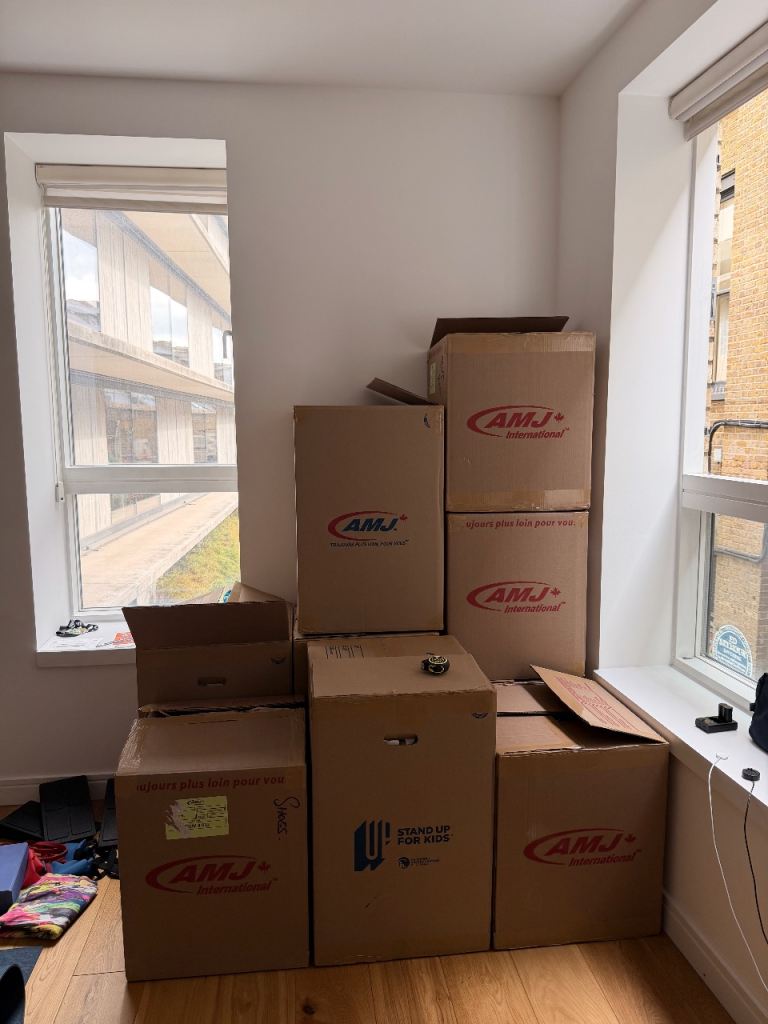 Moving Boxes & Packing Paper – Various Sizes, New Condition