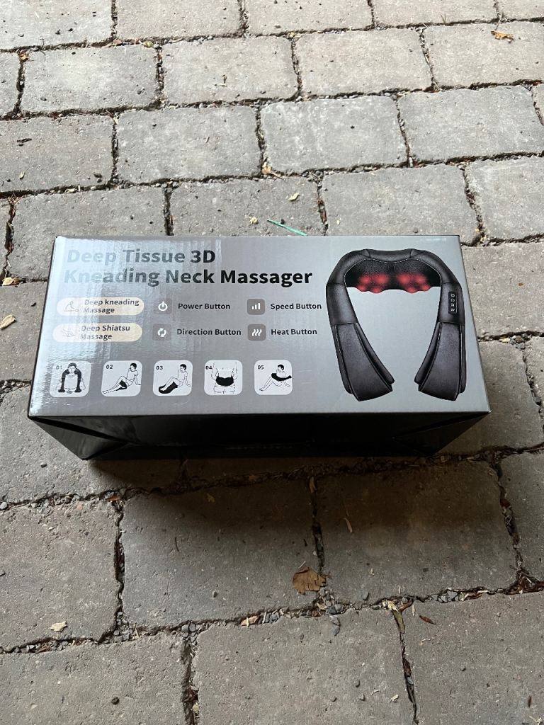 Deep Tissue 3D Kneading Neck Massager – Brand New