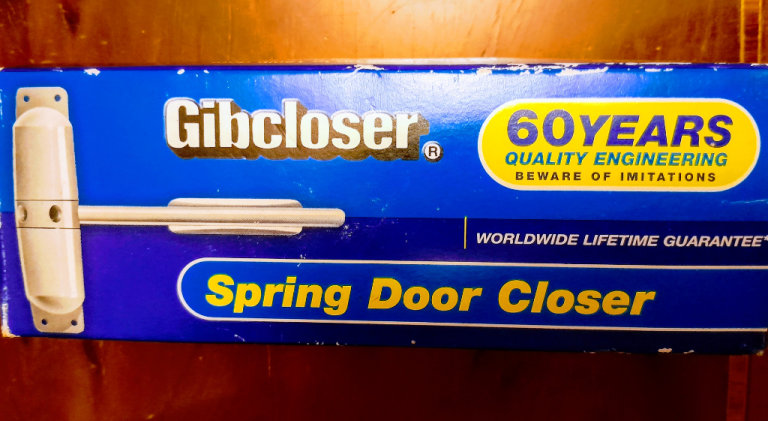 Gibcloser Spring Door Closer, unused, in original packet