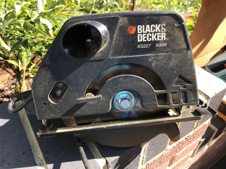 Black and Decker electric circular saw.