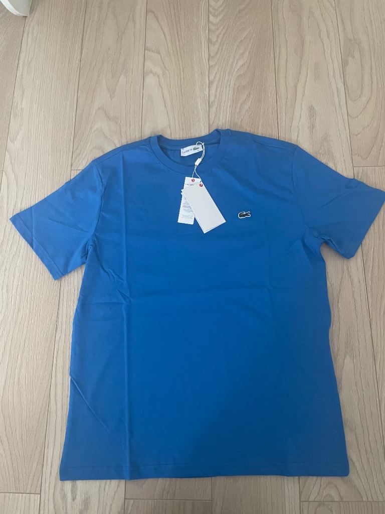 LACOSTE Men's T-Shirt Size L – Brand New with Tags, Blue