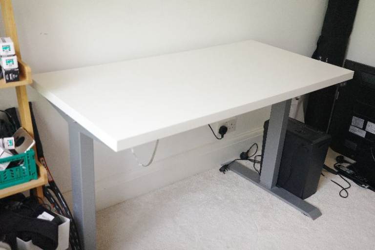 White Standing Desk 