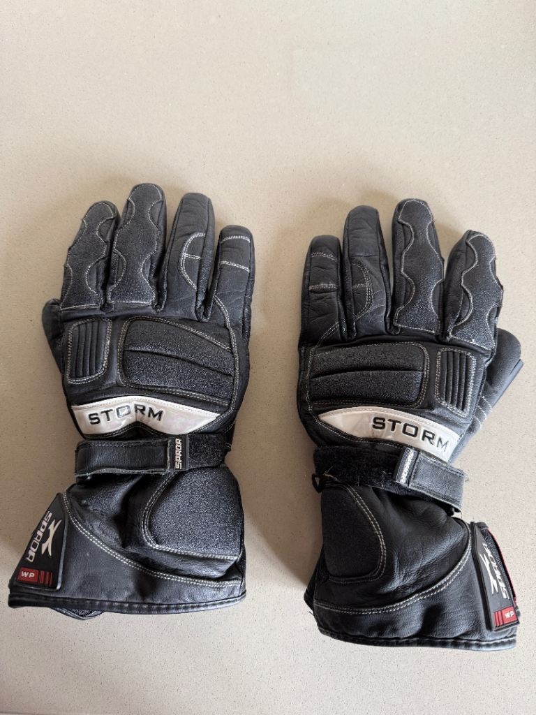 Spada Storm waterproof leather motorcycle gloves