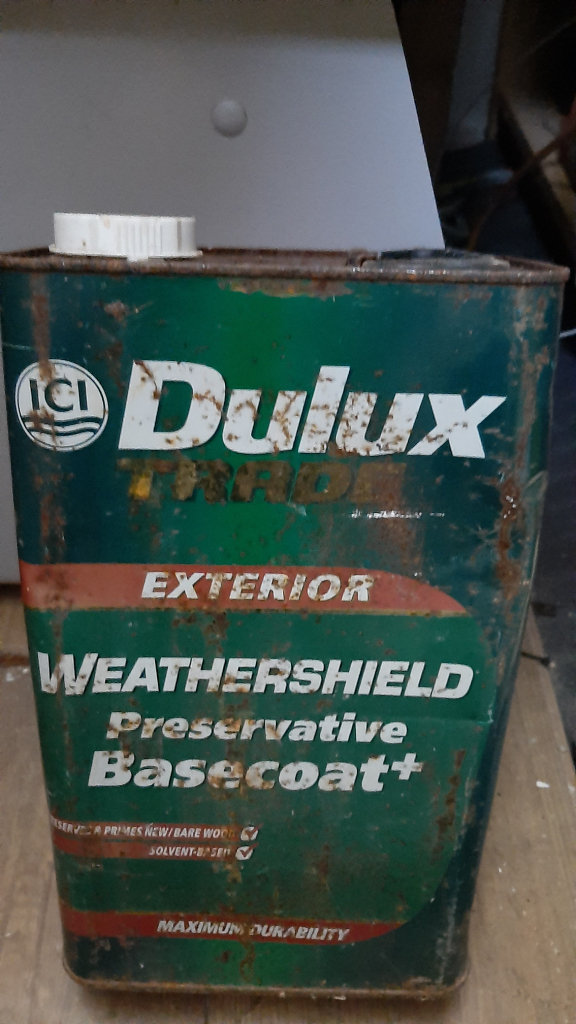 5 litters ICI Dulux trade Exterior Weathershield Preservative Basecoat+ (New but left in my garage) 