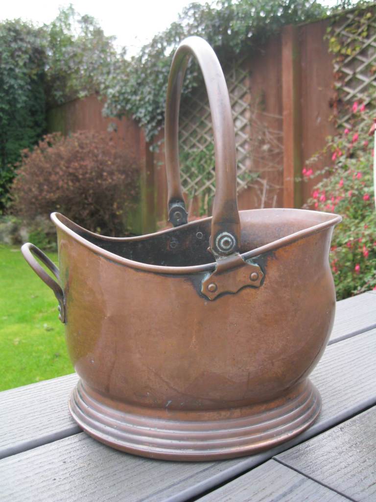 Military Issue Copper Officers Helmet Coal Scuttle - Broad Arrow 1962 On Base