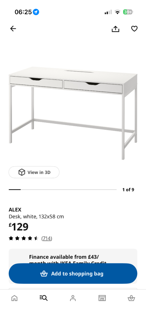 IKEA Alex office desk