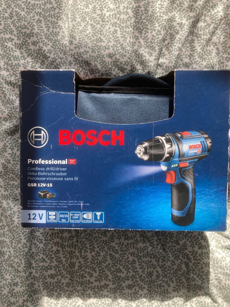 image for New and unused Bosch cordless drill/driver