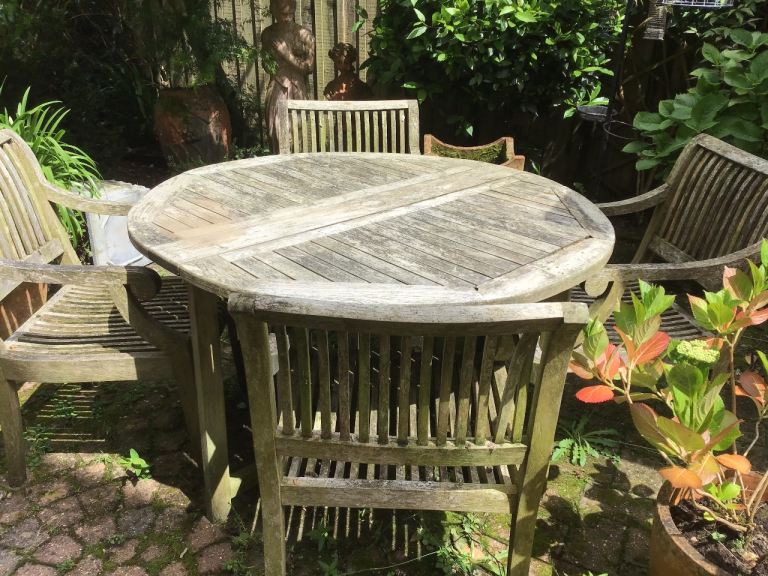 Wooden Garden Patio Table and Chairs Set