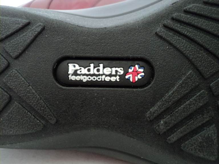 PADDERS ENDURE Women Red Wine Soft Leather Polyurethane Comfort Shoes Size 8 New Box