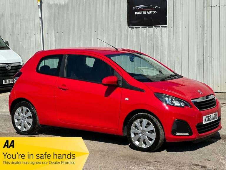 2016 Peugeot 108 1.0 Active Euro 6 3dr HATCHBACK Petrol Manual