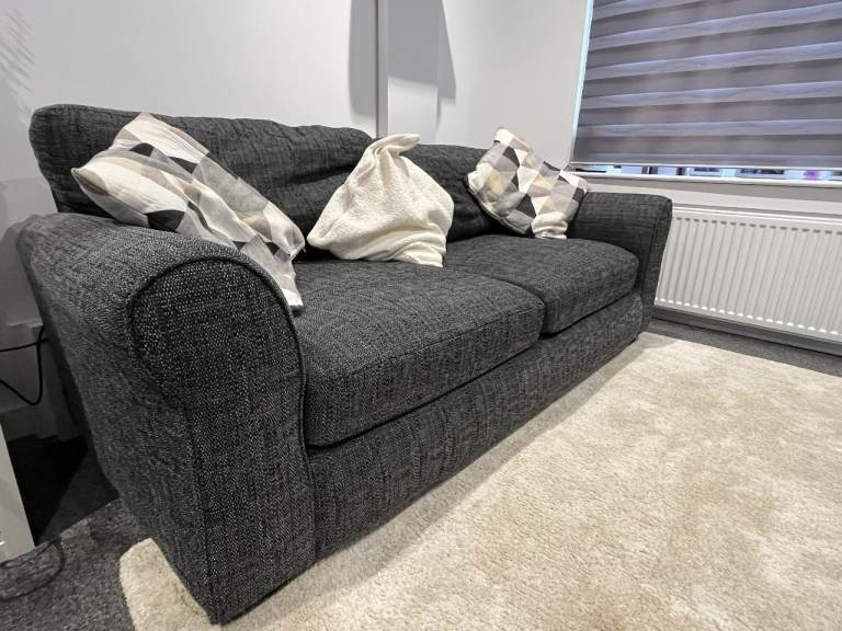 image for Home Lisbon Fabric 3 Seater Sofa