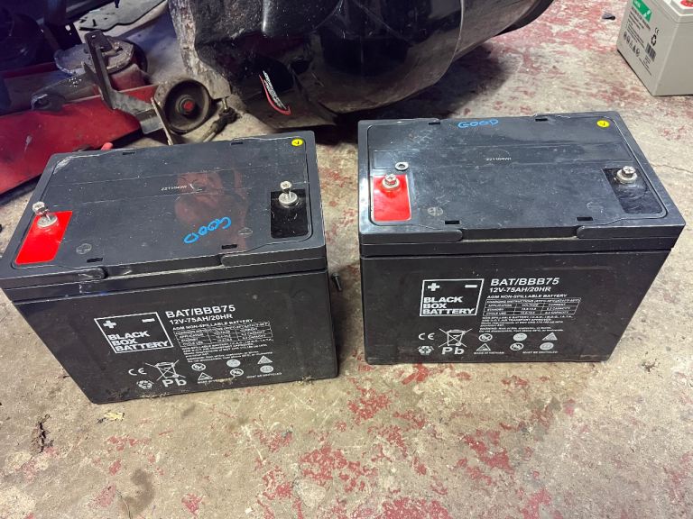 Mobility scooter batteries 12v 75amp - 12 amp 