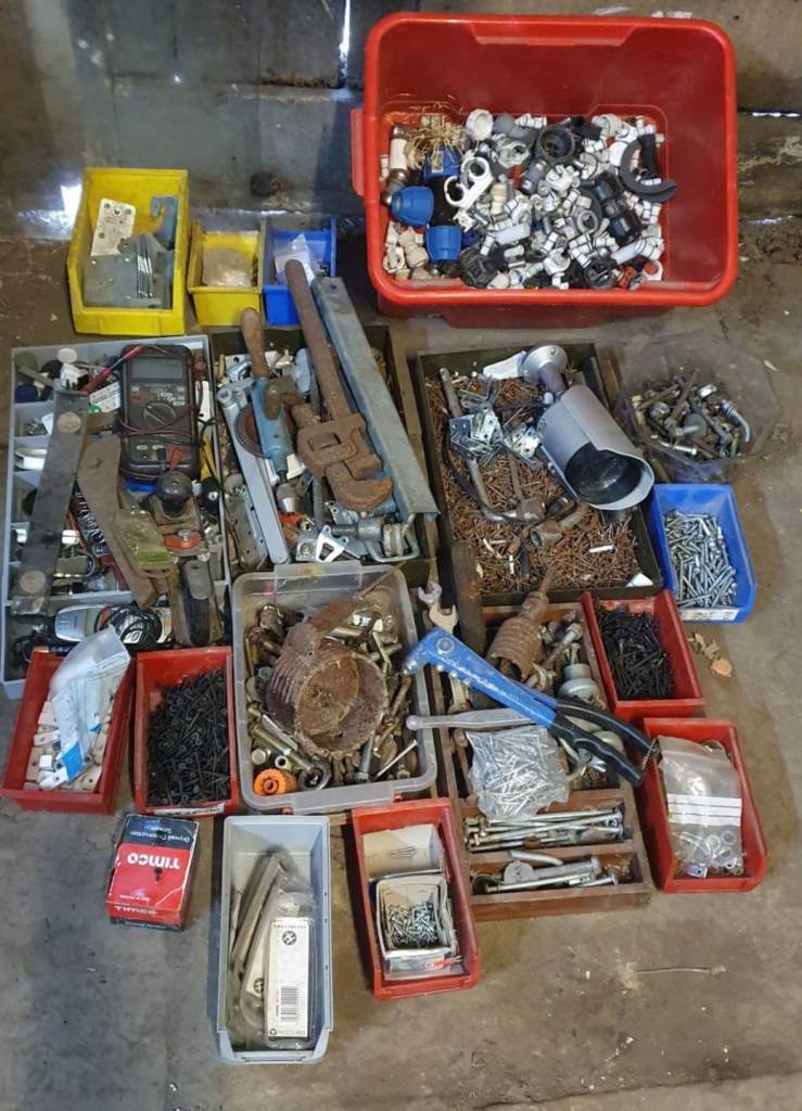 Large Collection of Assorted Nuts,Bolts,Nails ETC