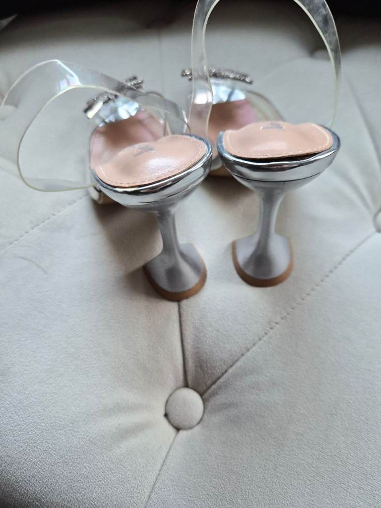 Silver jewelled shoes 